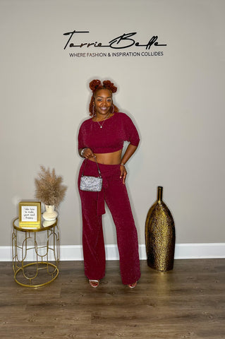 Glitzy Burgundy set