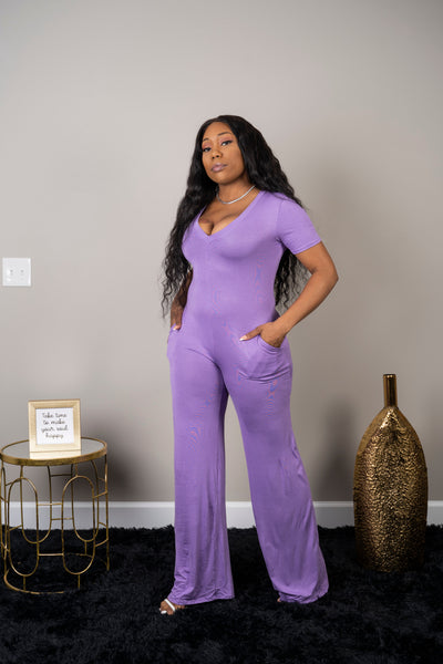 Erin Jumpsuit Purple