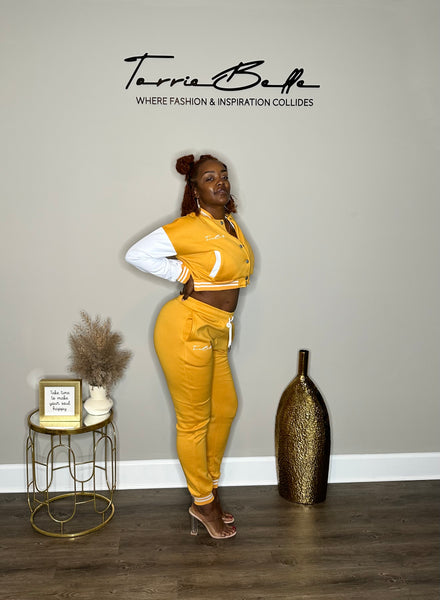 Torrie Belle jogger set (yellow)