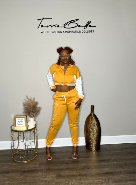 Torrie Belle jogger set (yellow)