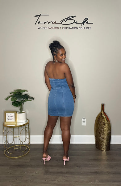 Get it Girl dress (medium denim)